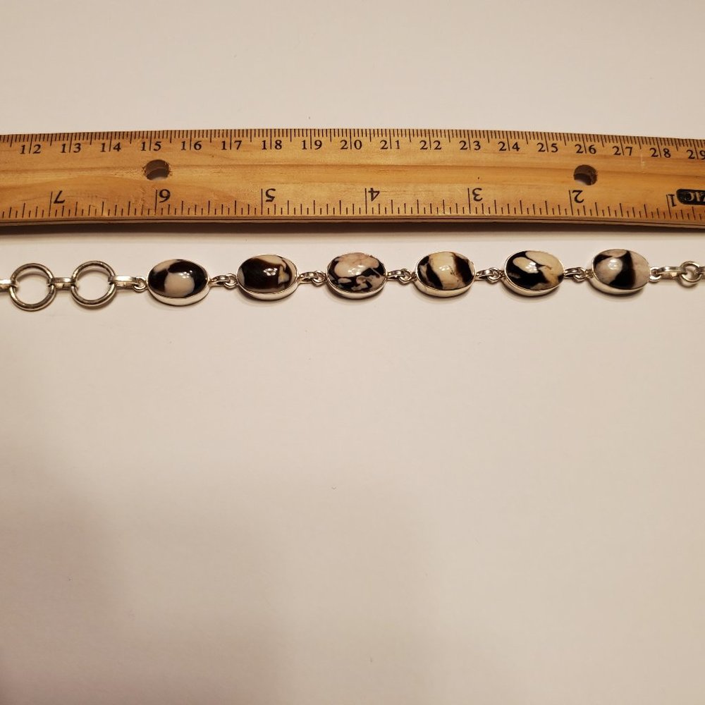 JASPER STERLING SILVER BRASELET - Picture 6 of 12